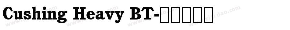 Cushing Heavy BT字体转换